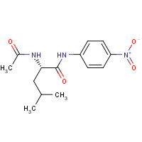19746-40-8 (2S)-2-acetamido-4-methyl-N-(4-nitrophenyl)pentanamide chemical structure