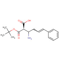 332064-73-0 (2R)-3-amino-2-[(2-methylpropan-2-yl)oxycarbonyl]-6-phenylhex-5-enoic acid chemical structure