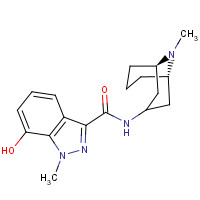 133841-15-3 7-hydroxy-1-methyl-N-[(1R,5S)-9-methyl-9-azabicyclo[3.3.1]nonan-3-yl]indazole-3-carboxamide chemical structure