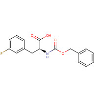 49759-64-0 (2S)-3-(3-fluorophenyl)-2-(phenylmethoxycarbonylamino)propanoic acid chemical structure