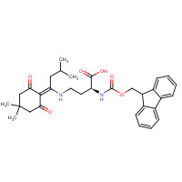 607366-21-2 (2S)-4-[[1-(4,4-dimethyl-2,6-dioxocyclohexylidene)-3-methylbutyl]amino]-2-(9H-fluoren-9-ylmethoxycarbonylamino)butanoic acid chemical structure