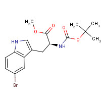 1257851-13-0 methyl (2S)-3-(5-bromo-1H-indol-3-yl)-2-[(2-methylpropan-2-yl)oxycarbonylamino]propanoate chemical structure