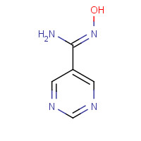 90993-50-3 N'-hydroxypyrimidine-5-carboximidamide chemical structure
