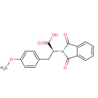 52913-16-3 (2S)-2-(1,3-dioxoisoindol-2-yl)-3-(4-methoxyphenyl)propanoic acid chemical structure