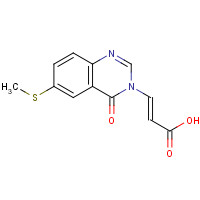 78299-53-3 (E)-3-(6-methylsulfanyl-4-oxoquinazolin-3-yl)prop-2-enoic acid chemical structure