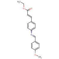 6421-30-3 ethyl (E)-3-[4-[(4-methoxyphenyl)methylideneamino]phenyl]prop-2-enoate chemical structure