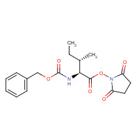 3391-99-9 (2,5-dioxopyrrolidin-1-yl) (2S,3S)-3-methyl-2-(phenylmethoxycarbonylamino)pentanoate chemical structure