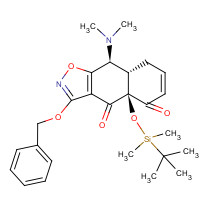 852821-06-8 (4aS,8aS,9S)-4a-[tert-butyl(dimethyl)silyl]oxy-9-(dimethylamino)-3-phenylmethoxy-8a,9-dihydro-8H-benzo[f][1,2]benzoxazole-4,5-dione chemical structure