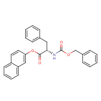 32728-94-2 naphthalen-2-yl (2S)-3-phenyl-2-(phenylmethoxycarbonylamino)propanoate chemical structure
