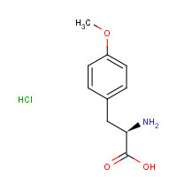 70601-63-7 (2R)-2-amino-3-(4-methoxyphenyl)propanoic acid;hydrochloride chemical structure
