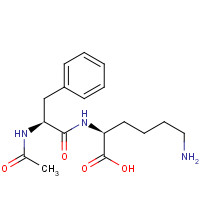 14287-21-9 (2S)-2-[[(2S)-2-acetamido-3-phenylpropanoyl]amino]-6-aminohexanoic acid chemical structure