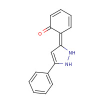 19726-12-6 (6E)-6-(5-phenyl-1,2-dihydropyrazol-3-ylidene)cyclohexa-2,4-dien-1-one chemical structure
