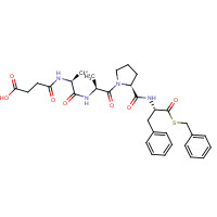 80651-95-2 4-[[(2S)-1-[[(2S)-1-[(2S)-2-[[(2S)-1-benzylsulfanyl-1-oxo-3-phenylpropan-2-yl]carbamoyl]pyrrolidin-1-yl]-1-oxopropan-2-yl]amino]-1-oxopropan-2-yl]amino]-4-oxobutanoic acid chemical structure