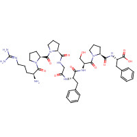 15958-92-6 (2S)-2-[[(2S)-1-[(2S)-2-[[(2S)-2-[[2-[[(2S)-1-[(2S)-1-[(2S)-2-amino-5-(diaminomethylideneamino)pentanoyl]pyrrolidine-2-carbonyl]pyrrolidine-2-carbonyl]amino]acetyl]amino]-3-phenylpropanoyl]amino]-3-hydroxypropanoyl]pyrrolidine-2-carbonyl]amino]-3-phenylpr chemical structure