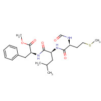 65929-03-5 methyl (2S)-2-[[(2S)-2-[[(2S)-2-formamido-4-methylsulfanylbutanoyl]amino]-4-methylpentanoyl]amino]-3-phenylpropanoate chemical structure