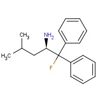 352535-74-1 (2R)-1-fluoro-4-methyl-1,1-diphenylpentan-2-amine chemical structure