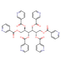 6184-06-1 [(2R,3R,4R,5S)-2,3,4,5,6-pentakis(pyridine-3-carbonyloxy)hexyl] pyridine-3-carboxylate chemical structure