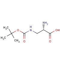 74536-29-1 (2S)-2-amino-3-[(2-methylpropan-2-yl)oxycarbonylamino]propanoic acid chemical structure