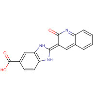 335672-13-4 (2Z)-2-(2-oxoquinolin-3-ylidene)-1,3-dihydrobenzimidazole-5-carboxylic acid chemical structure