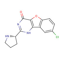 1169558-38-6 8-chloro-2-[(2S)-pyrrolidin-2-yl]-1H-[1]benzofuro[3,2-d]pyrimidin-4-one chemical structure