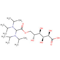 13149-69-4 (2R,3S,4R,5R)-6-[2,2-bis[di(propan-2-yl)amino]acetyl]oxy-2,3,4,5-tetrahydroxyhexanoic acid chemical structure
