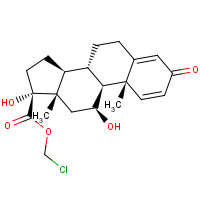 129260-79-3 chloromethyl (8S,9S,10R,11S,13S,14S,17R)-11,17-dihydroxy-10,13-dimethyl-3-oxo-7,8,9,11,12,14,15,16-octahydro-6H-cyclopenta[a]phenanthrene-17-carboxylate chemical structure