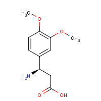 713513-03-2 (3R)-3-amino-3-(3,4-dimethoxyphenyl)propanoic acid chemical structure