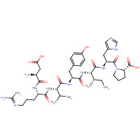 51833-78-4 (2S)-1-[(2S)-2-[[(2S,3S)-2-[[(2S)-2-[[(2S)-2-[[(2S)-2-[[(2S)-2-amino-3-carboxypropanoyl]amino]-5-(diaminomethylideneamino)pentanoyl]amino]-3-methylbutanoyl]amino]-3-(4-hydroxyphenyl)propanoyl]amino]-3-methylpentanoyl]amino]-3-(1H-imidazol-5-yl)propanoyl]p chemical structure