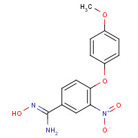 261966-14-7 N'-hydroxy-4-(4-methoxyphenoxy)-3-nitrobenzenecarboximidamide chemical structure