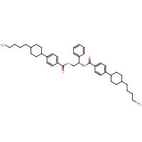 165660-09-3 [(2S)-2-[4-(4-pentylcyclohexyl)benzoyl]oxy-2-phenylethyl] 4-(4-pentylcyclohexyl)benzoate chemical structure