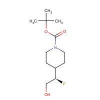 858342-22-0 tert-butyl 4-[(1R)-1-fluoro-2-hydroxyethyl]piperidine-1-carboxylate chemical structure