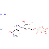 71672-86-1 trisodium;[[(2R,3S,4R,5R)-3,4-dihydroxy-5-(6-oxo-3H-purin-9-yl)oxolan-2-yl]methoxy-oxidophosphoryl] phosphate chemical structure