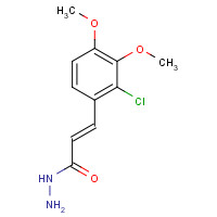 175135-99-6 (E)-3-(2-chloro-3,4-dimethoxyphenyl)prop-2-enehydrazide chemical structure