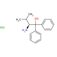 130432-39-2 (2S)-2-amino-3-methyl-1,1-diphenylbutan-1-ol;hydrochloride chemical structure