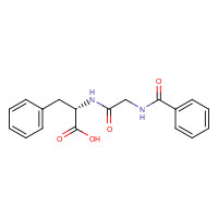744-59-2 (2S)-2-[(2-benzamidoacetyl)amino]-3-phenylpropanoic acid chemical structure