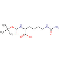 121080-97-5 (2R)-6-(carbamoylamino)-2-[(2-methylpropan-2-yl)oxycarbonylamino]hexanoic acid chemical structure