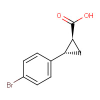 1123620-89-2 (1S,2S)-2-(4-bromophenyl)cyclopropane-1-carboxylic acid chemical structure