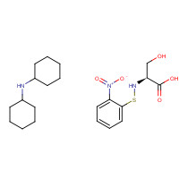 2418-89-5 N-cyclohexylcyclohexanamine;(2S)-3-hydroxy-2-[(2-nitrophenyl)sulfanylamino]propanoic acid chemical structure