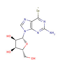 29411-74-3 (2R,3R,4S,5R)-2-(2-amino-6-$l^{1}-selanylpurin-9-yl)-5-(hydroxymethyl)oxolane-3,4-diol chemical structure