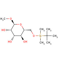 74247-81-7 (2R,3S,4S,5S,6S)-2-[[tert-butyl(dimethyl)silyl]oxymethyl]-6-methoxyoxane-3,4,5-triol chemical structure