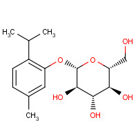 20772-23-0 (2R,3S,4S,5R,6S)-2-(hydroxymethyl)-6-(5-methyl-2-propan-2-ylphenoxy)oxane-3,4,5-triol chemical structure