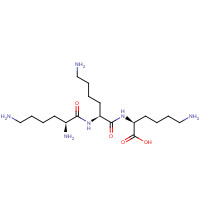 13184-14-0 (2S)-6-amino-2-[[(2S)-6-amino-2-[[(2S)-2,6-diaminohexanoyl]amino]hexanoyl]amino]hexanoic acid chemical structure