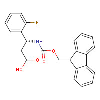 511272-50-7 (3R)-3-(9H-fluoren-9-ylmethoxycarbonylamino)-3-(2-fluorophenyl)propanoic acid chemical structure