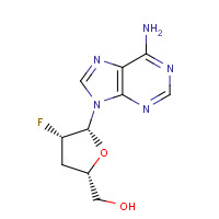 110143-10-7 [(2S,4S,5R)-5-(6-aminopurin-9-yl)-4-fluorooxolan-2-yl]methanol chemical structure