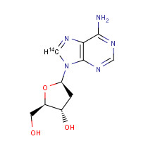 7074-96-6 (2R,3S,5R)-5-(6-aminopurin-9-yl)-2-(hydroxymethyl)oxolan-3-ol chemical structure