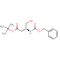 146398-02-9 tert-butyl (3S)-4-hydroxy-3-(phenylmethoxycarbonylamino)butanoate chemical structure