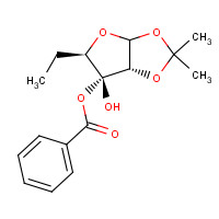 4105-61-7 [(5R,6R,6aS)-5-ethyl-6-hydroxy-2,2-dimethyl-5,6a-dihydro-3aH-furo[2,3-d][1,3]dioxol-6-yl] benzoate chemical structure