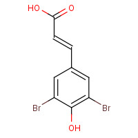 56926-78-4 (E)-3-(3,5-dibromo-4-hydroxyphenyl)prop-2-enoic acid chemical structure