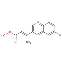 1309365-63-6 methyl (E)-3-(6-bromoquinolin-3-yl)but-2-enoate chemical structure
