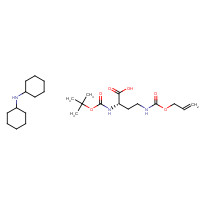 327156-92-3 N-cyclohexylcyclohexanamine;(2S)-2-[(2-methylpropan-2-yl)oxycarbonylamino]-4-(prop-2-enoxycarbonylamino)butanoic acid chemical structure
